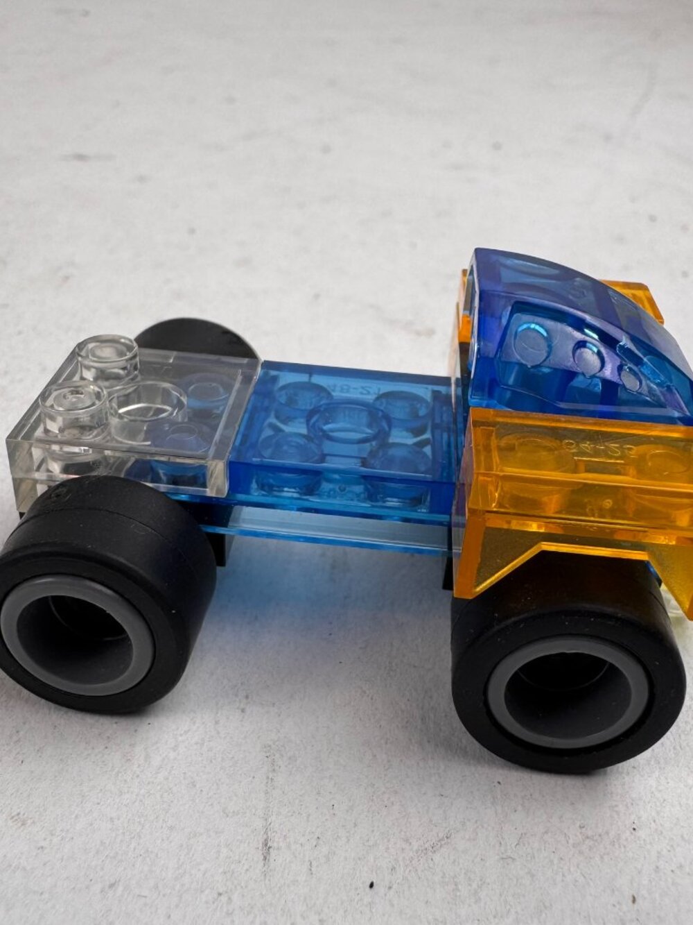 Building Brick Custom Micro Racer Car Translucent Wheels 090838RMS092
